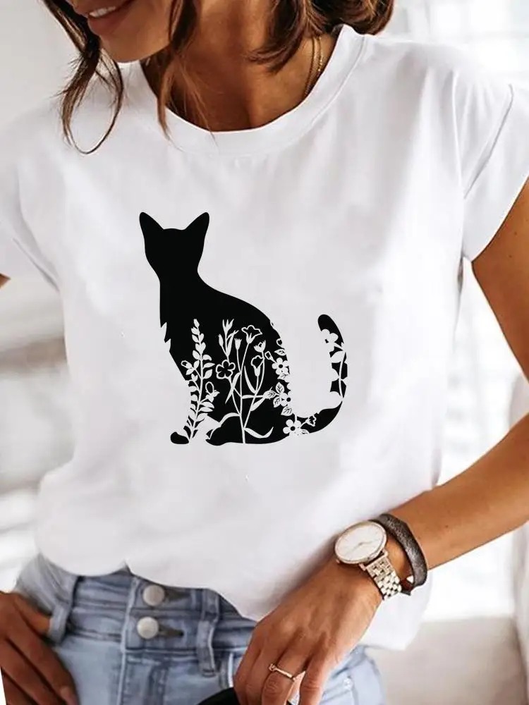 

Женская футболка с коротким рукавом и графическим принтом, в стиле 90-х