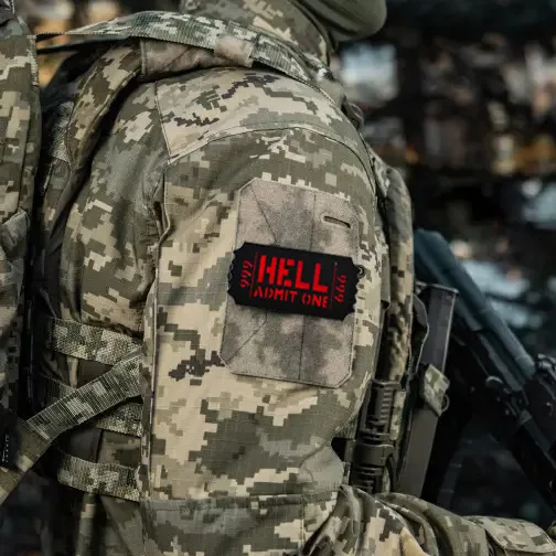 Светоотражающие нашивки почтальона HELL POUND TOWN тактические значки нарукавные