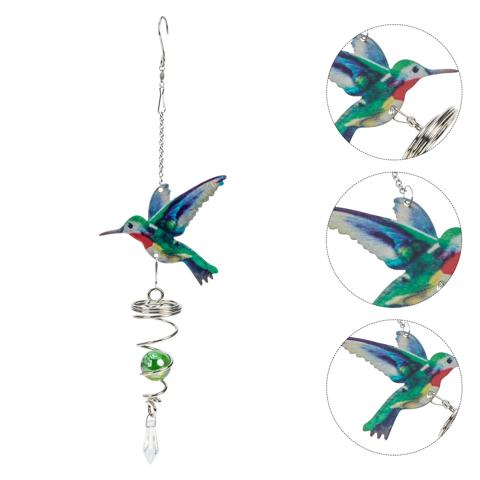 

Wind Garden Hanging Chime Bird Bell Chimes Outdoor Ornament Metal Decor Iron Bells Decorations Shui Feng Wall Vintage Doorbell