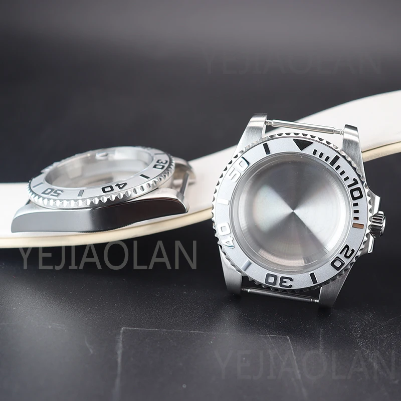 40mm Submariner Men's Watch Case Ceramic Bezel Stainless Steel Fit nh34 nh35 nh36 nh38 eta 2824 miyota 8215 Movement 28.5mm Dial