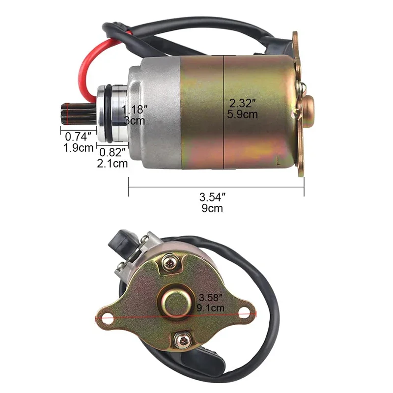 Фото 9-зубчатый стартер GY6 Carter Talon Yerf Dog 150cc Go Karts 125cc Taotao SUNL Baja Icebear Tank Roketa 152QMI 157QMJ Двигатель №2