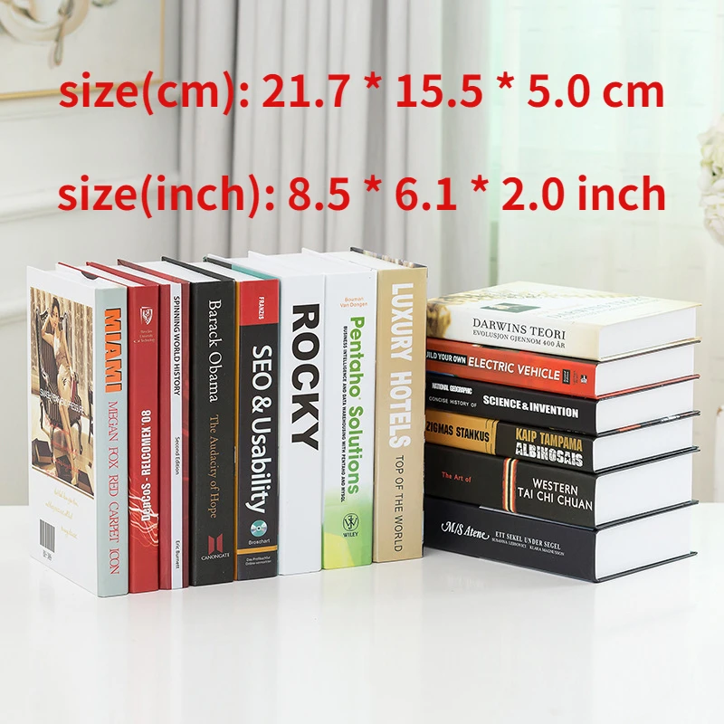 

Fake Books Props Book Case Models Living Room Soft Decorations Office Creative Home Furnishings Book Boxes Simulated Books
