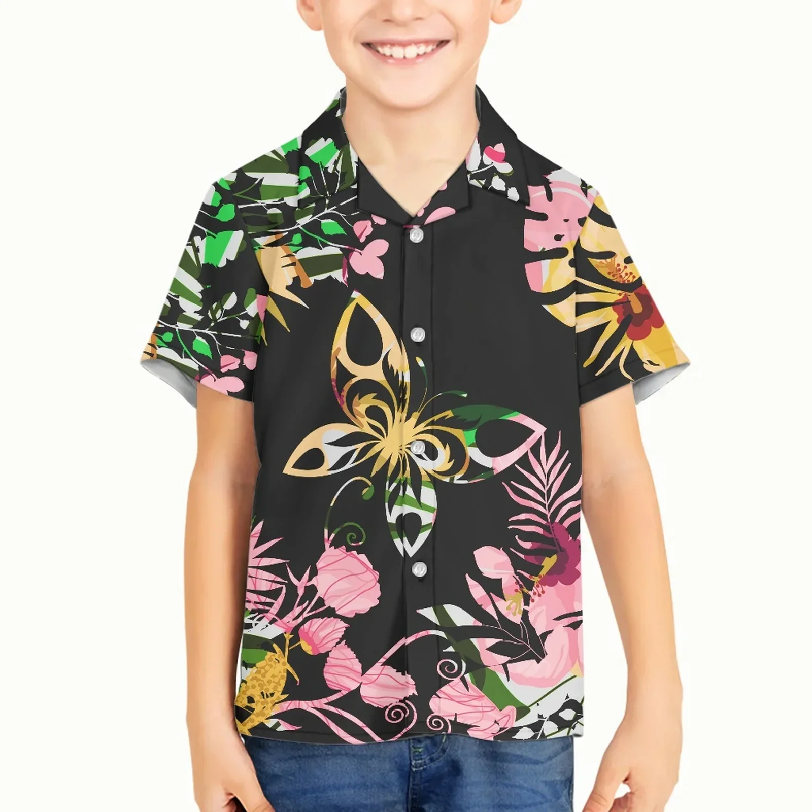 Детская полинезийская племенная Гавайская тату-Тотем для мальчиков гавайский