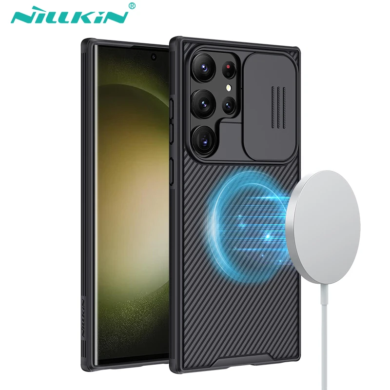 Для Samsung Galaxy S23 Ultra Magsafe чехол NILLKIN CamShield Pro Магнитный чехол Защита объектива для Samsung S22 Ultra