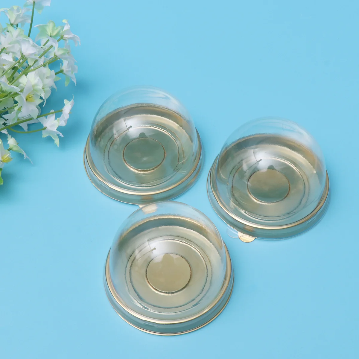 

Boxes Plastic Cake Cupcake Mini Packaging Box Muffin Moon Tray Gift Mook Mousse Holder Clear Triangle Container Disposable