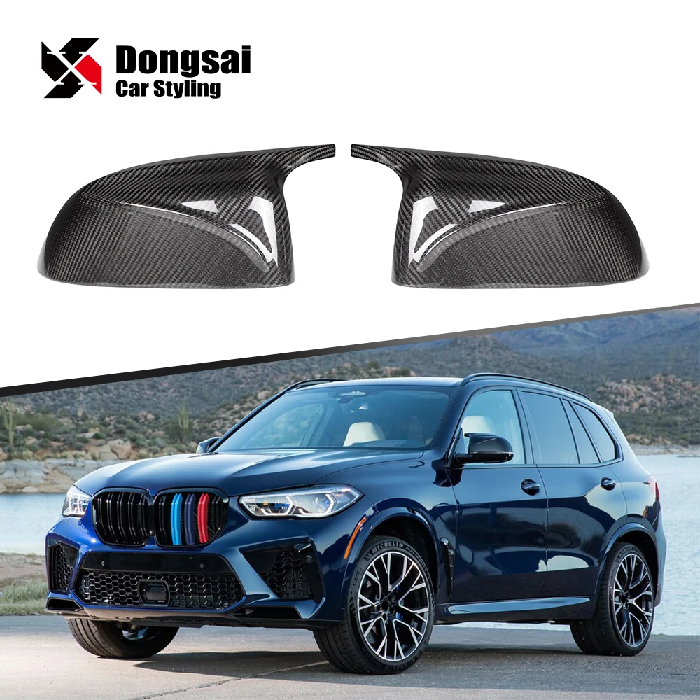 

Dry Carbon Side Door Rear View M Look Wing Mirror Housing Covers Caps for X3 G01 X4 G02 X5 G05 X6 G06 X7 G07 2006+