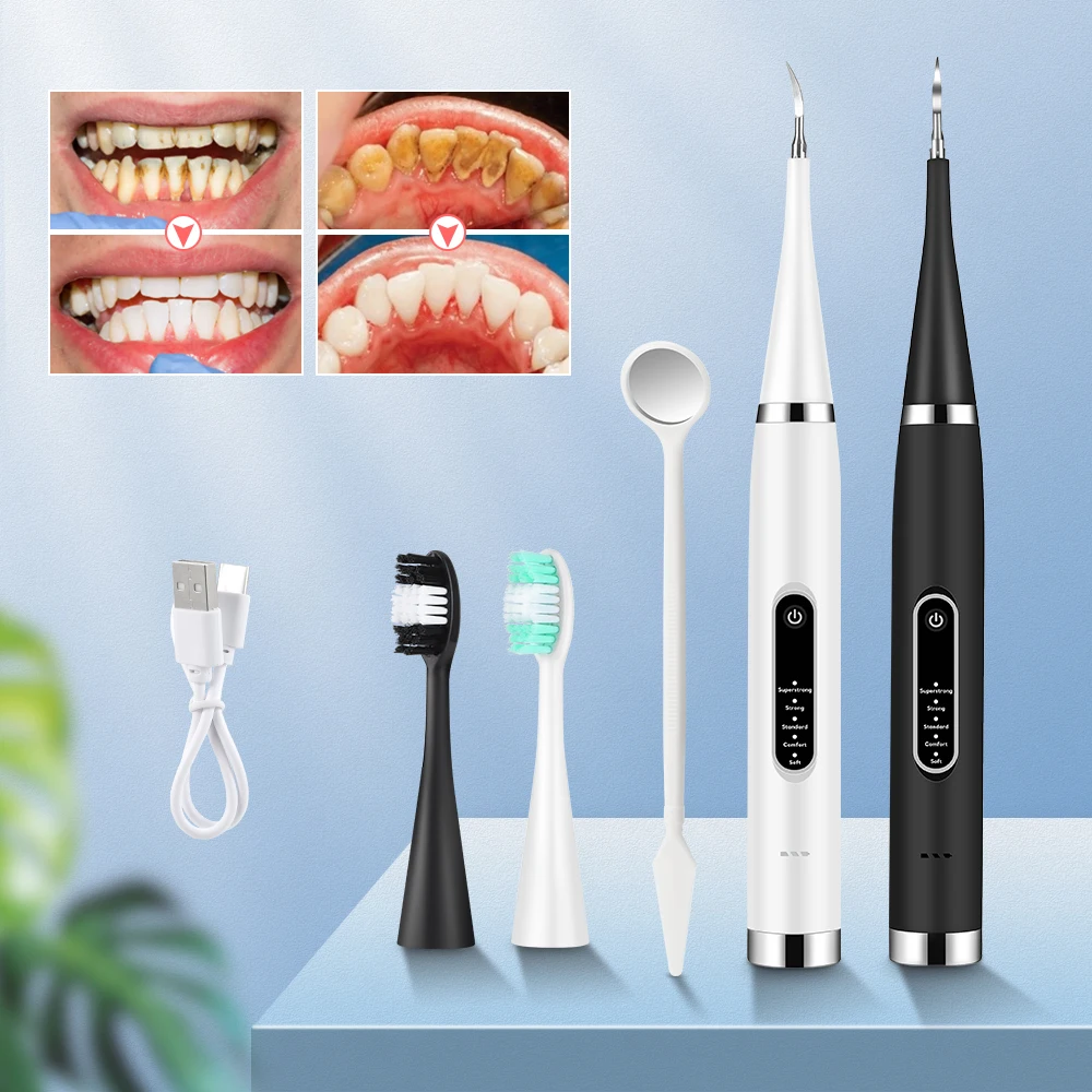 Electric Teeth Cleaner Dental Calculus Scaler Plaque Stain Tartar Removal Sonic Toothbrush Waterproof Teeth Whitening Oral Care