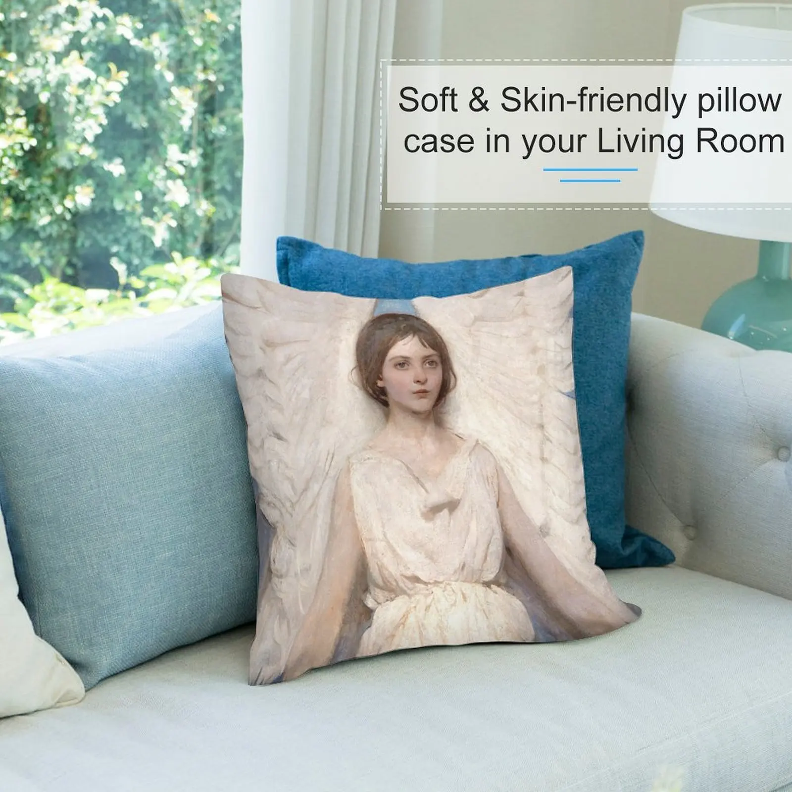 Декоративная подушка Angel by Abbot Handerson Thayer декоративная диванная роскошные