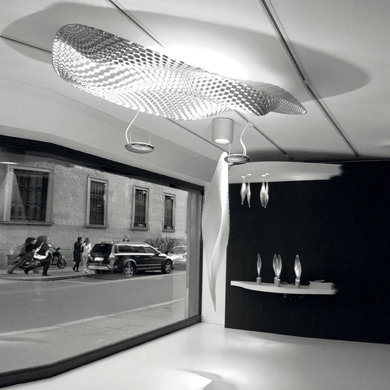 

Art Deco Luxurious LED Pendant Light New Trend 2022 Hanging Lamps Lamparas De Techo Silver Irregular Artwork