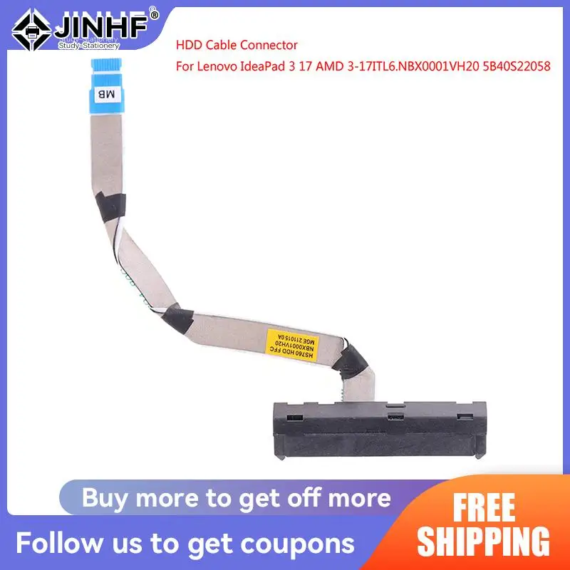 

HDD Cable Laptop SATA HDD Connector Cable For Lenovo IdeaPad 3 17 AMD 3-17ITL6