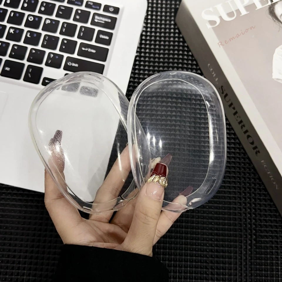 Прозрачный чехол для наушников Airpods Max мягкие тонкие Защитные чехлы Air Pods