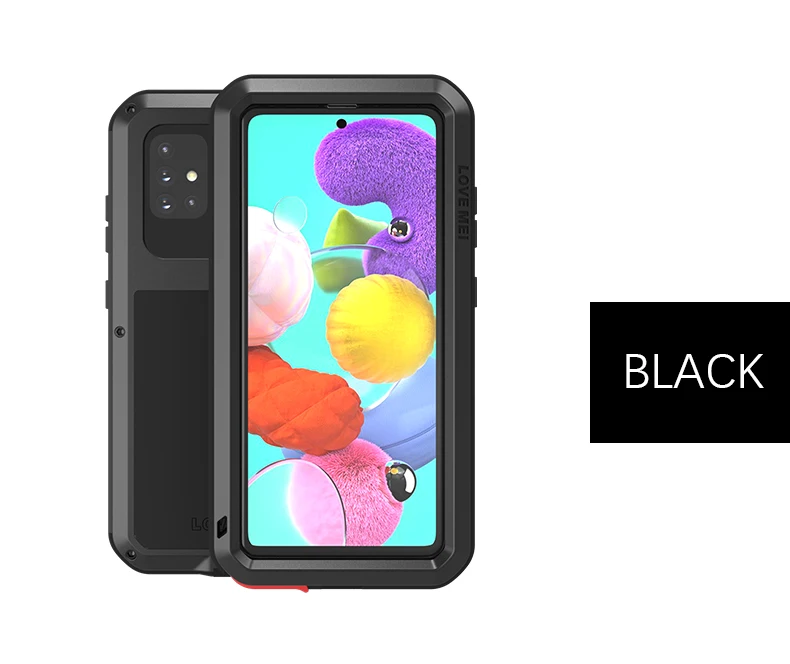 

Love Mei Powerful Case For Samsung Galaxy A50 A51 A71 A20 A30 A70 A40S A41 A21 A42 A72 A70S A52Metal Armor Heavy Duty Phone Case