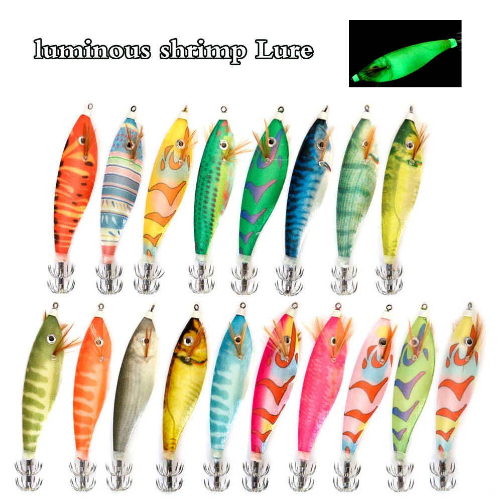 Деревянная Приманка в виде креветки 9 см 16 г 1 шт. | Спорт и развлечения