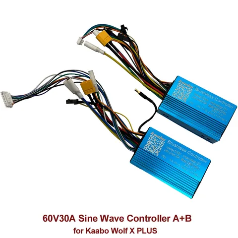 Панель управления контроллером синусоидальной волны 60V30A для электрического скутера Kaabo Wolf Warrior X PLUS 10 дюймов, оригинальная деталь