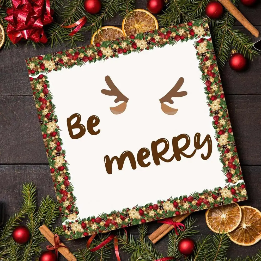 Рождественская доска для объявлений наклейка Цветочная отделка бордюр