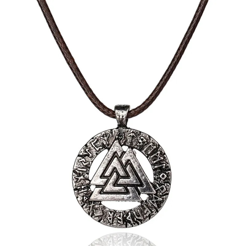 

Amulet Pagan Pendant Odin 's Symbol of Norse - Warrior Men Necklace Slavic Norway Valknut Scandinavian - Jewelry Wholesale