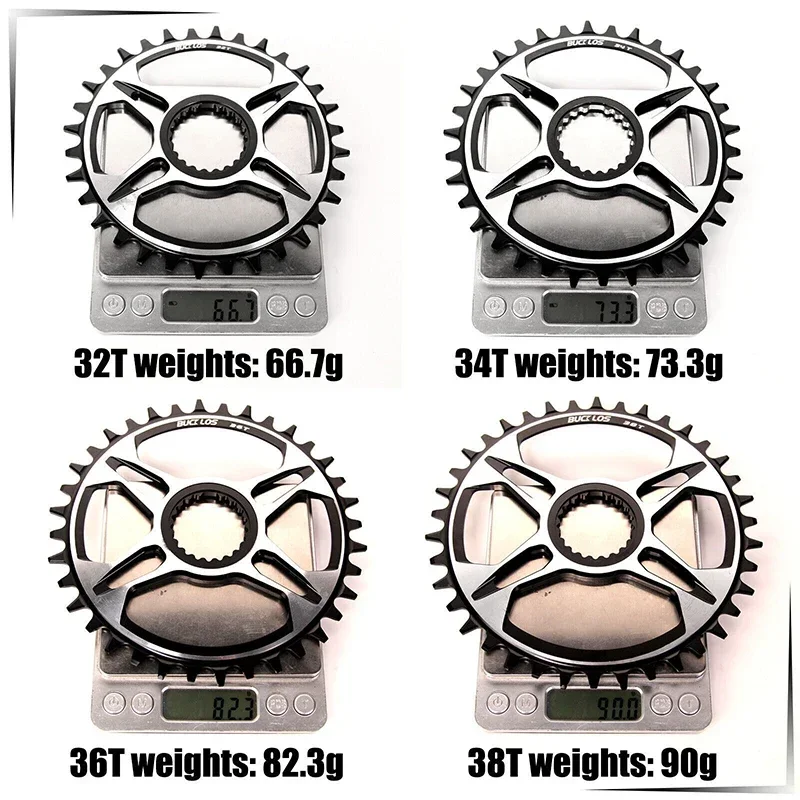 Звездочка BUCKLOS 12s 32T/34T/36T/38T 7075AL для SHIMANO прямой монтаж M6100 M7100 M8100 M9100 MTB