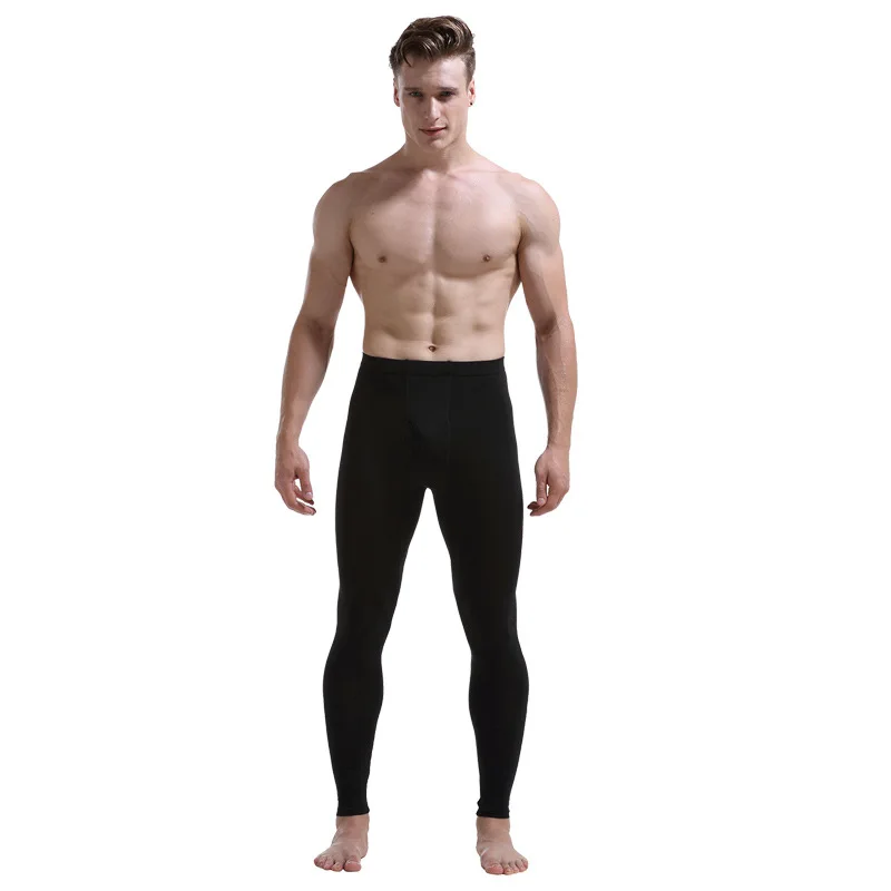 Men Long Johns Thin Thermal Underwear Bottoms Winter Warm Mens Thermal Pants Legging Tights Male Modal Thermo Underwear Trousers