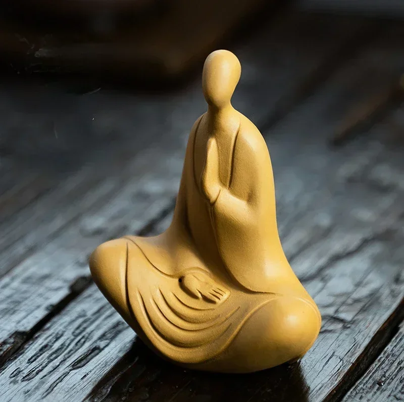 Чай с фиолетовым песком чайный сервиз для домашних животных украшение без Будды