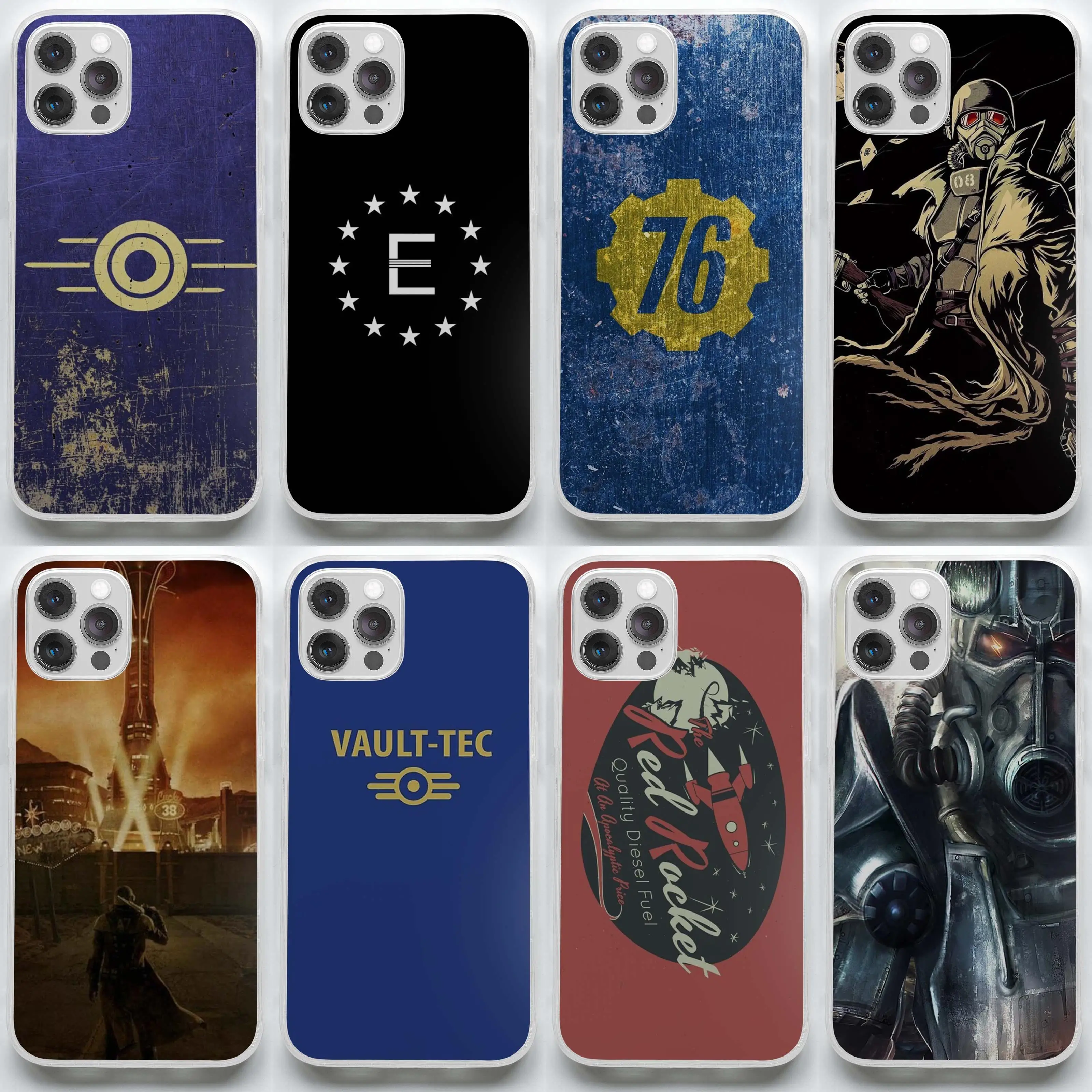 

Vault Tec Soft Fallout Enclave Star Logo New To Phone Case for iPhone 7 8 Plus 11 12 13 Pro Max Mini X XS XR Max Soft Flower