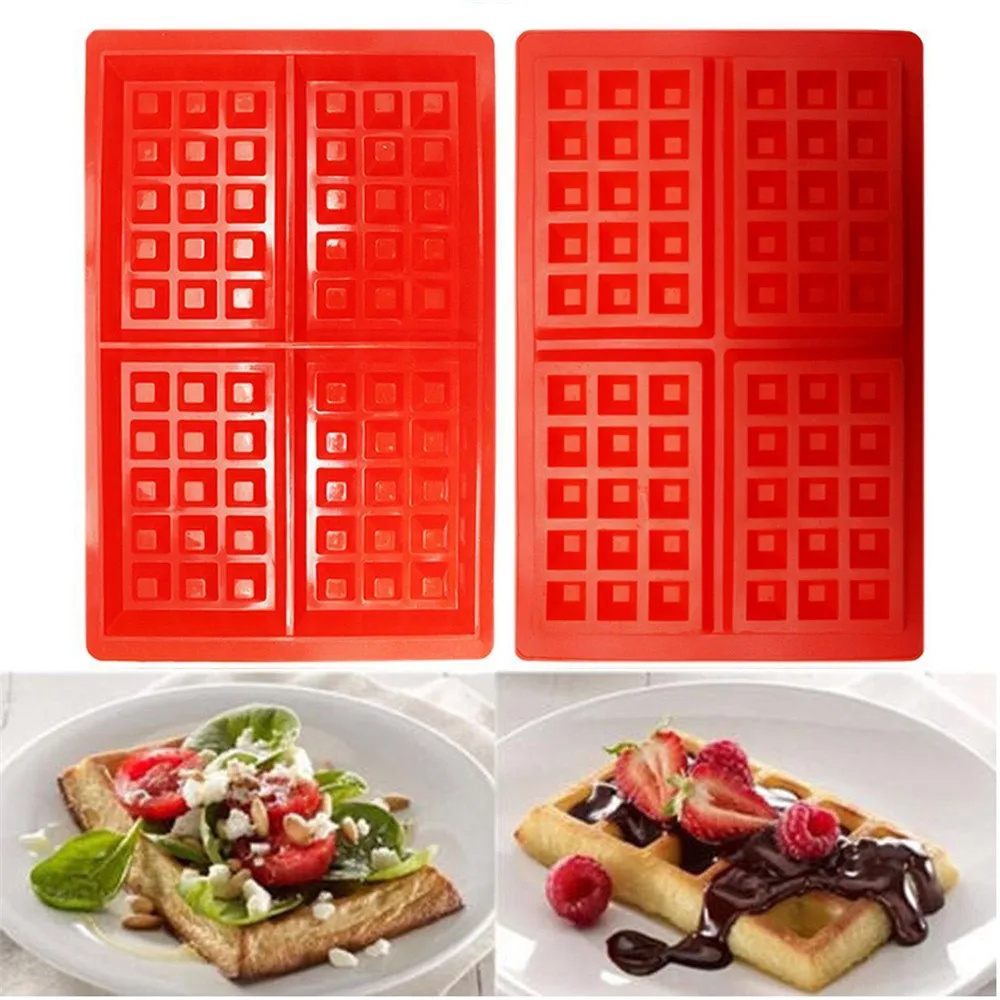 

Silicone Molds Silicone Mini Waffles Pan Cake Baking Baked Muffin Cake Chocolate Mold Tray Diy Kitchen Baking Tool Инструменты