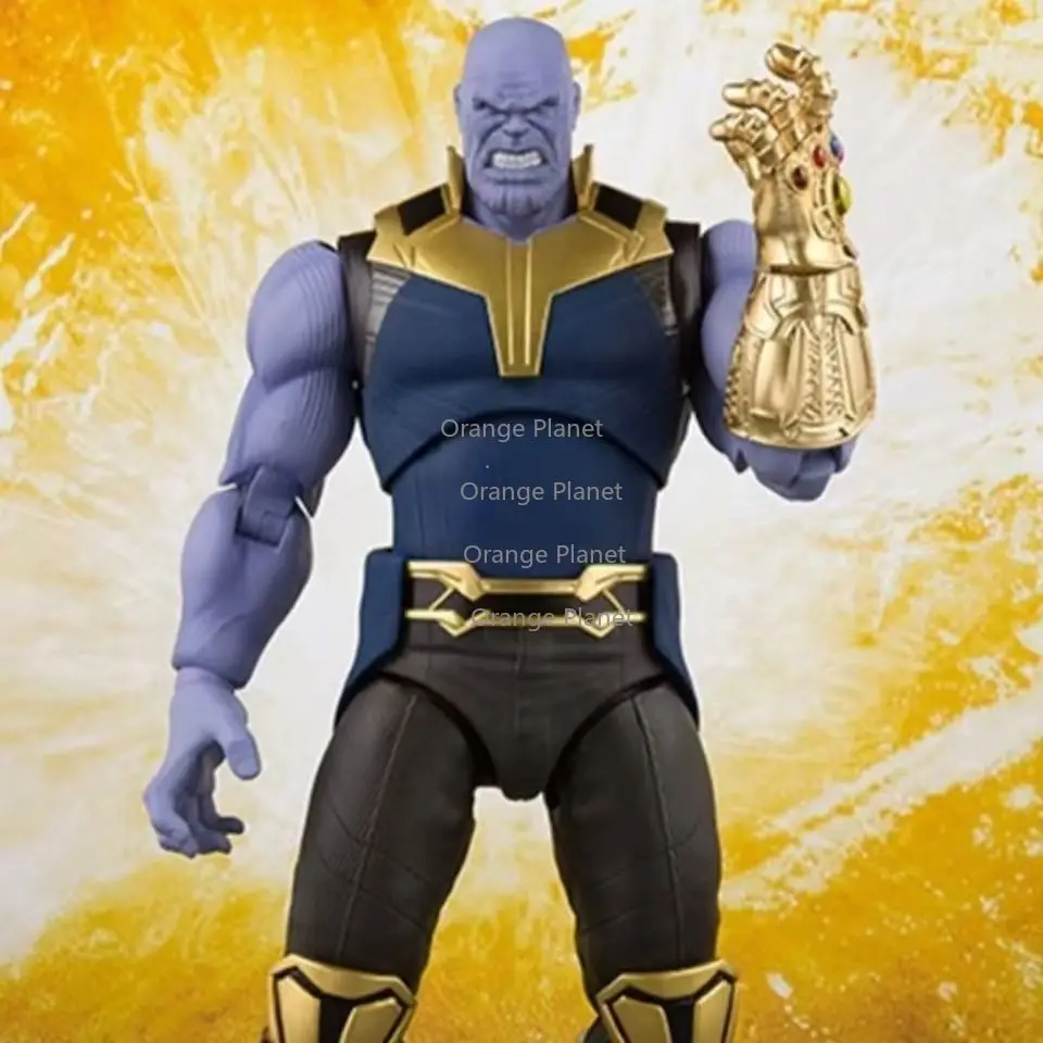 Фото В наличии, абсолютно новая, запечатанная, подвижная фигурка Bandai S.H.Figuarts Танос с Перчаткой Бесконечности, Мстители Marvel №5