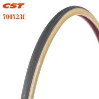 cst bicycle tires 700c road bike tire 700x23c ultralight retro yellow side bike tyres 380g