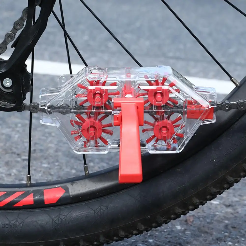 Очиститель Красной велосипедной цепи инструмент для чистки скребок велосипеда