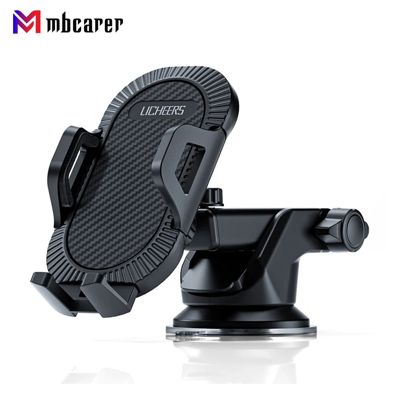 car phone holder sucker mobile phone bracket holder in car no magnetic mount stand gps support for xiaomi samsung iphone 12 pro free global shipping
