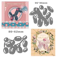 2022 3d birthday balloon party child baby deer turtle dog animal christmas cutting dies scrapbooking embossing frame card craft