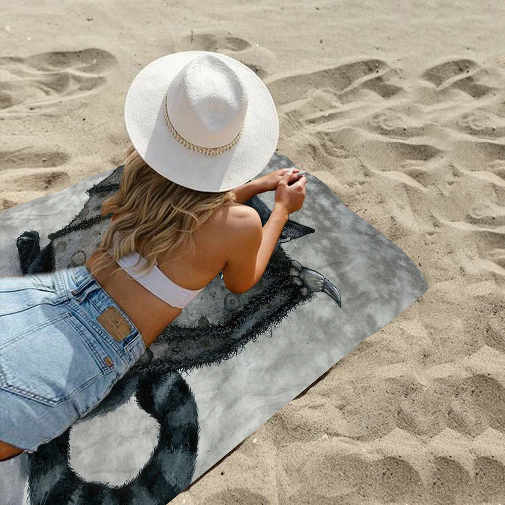 Пляжное полотенце с рисунком Мэгги ванделле Мультяшные милые летние детские