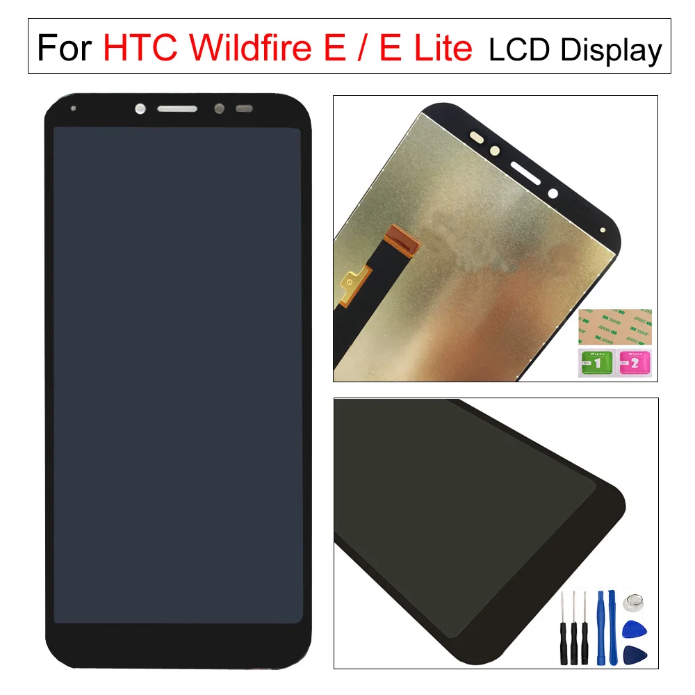 

5.45'' For HTC E Lite LCD Screens For HTC Wildfire E LCD Display+Touch Screen Digitizer Assembly Glass Panel Phone Repair +tools