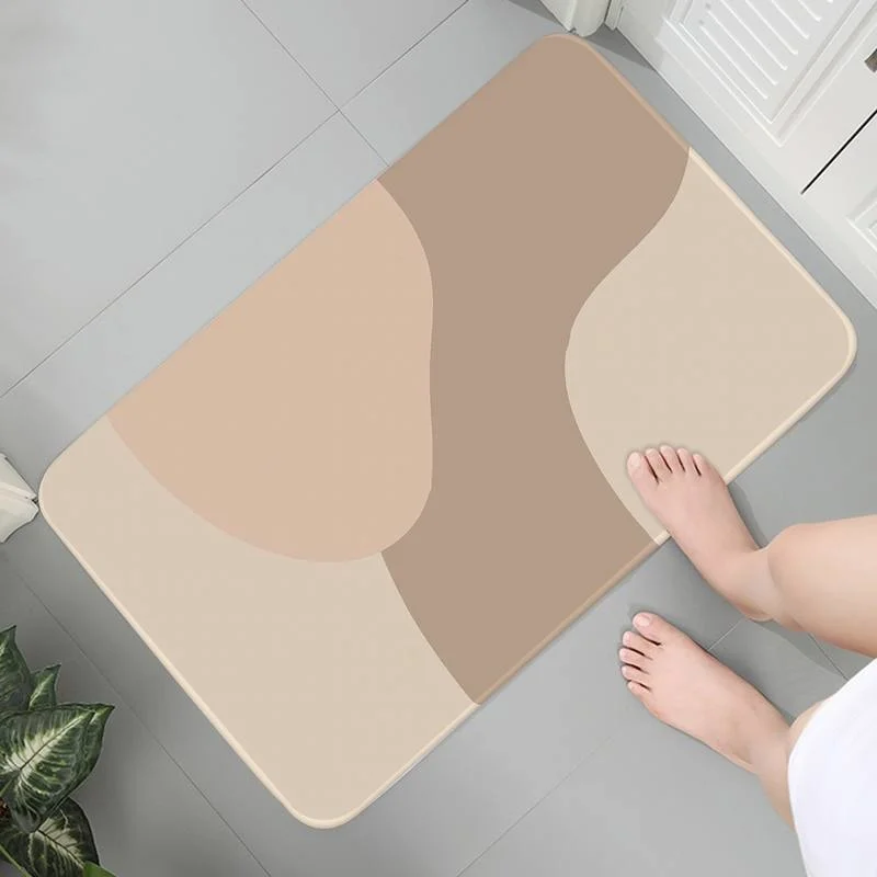 

Room Bathroom Carpet Washable Anti-slip Living Rug Mats Modern Children Crawling Nordic Style Morandi Color Parlor Mat 3
