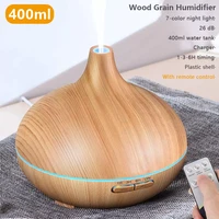 400ml aroma essential oil diffuser air humidifier remote control xiomi air humidifier with wood grain for office home