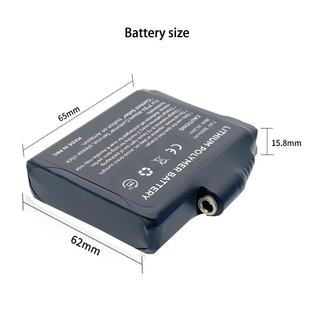 Батарея для перчаток LS 755060-2S 7 4В 3000 мАч