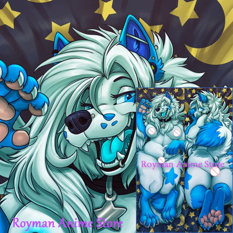 Двусторонняя наволочка для подушки Dakimakura Anime ifus (персонаж) с пушистым рисунком в