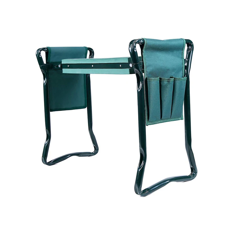 Garden Kneeler and Seat Folding Stainless Steel Garden Stool with Tool Bag EVA Kneeling Pad Gardening Gifts Supply Folding Stool