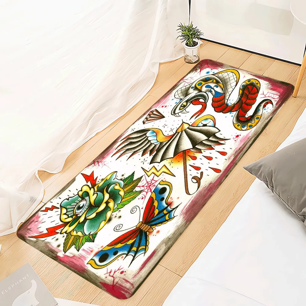 Предметы для украшения комнаты татуировки школы коврик входной двери прихожей