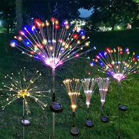 solar led light outdoor dandelions fireworks path lamp flash string starburst outdoor for lawn landscape exterior garden decor