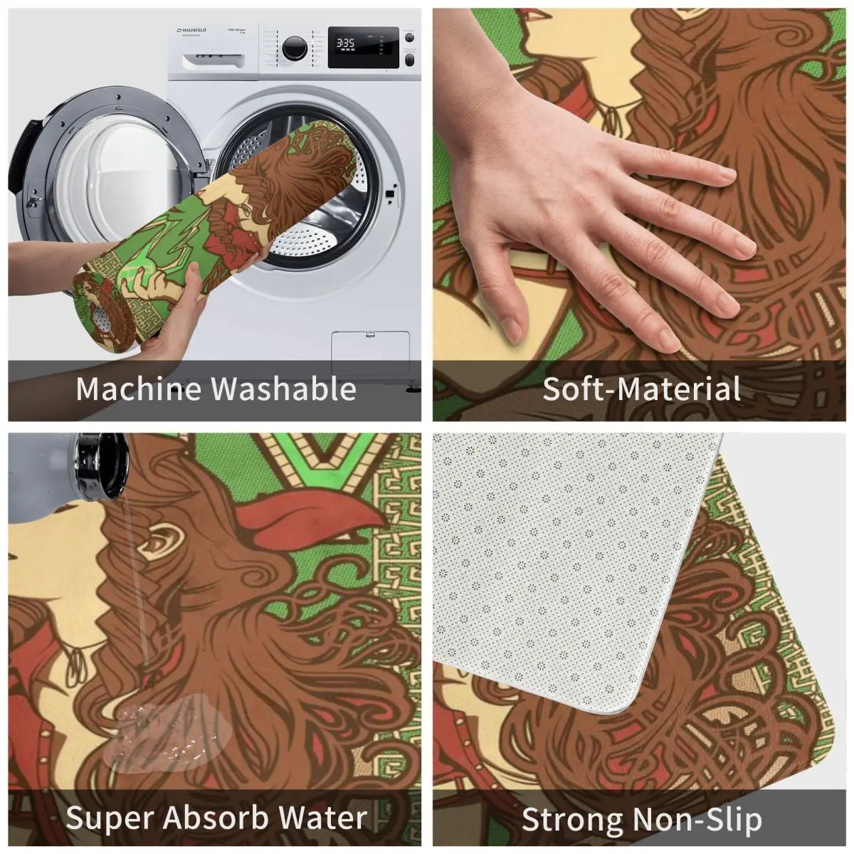 Материал для девушек коврик ванной