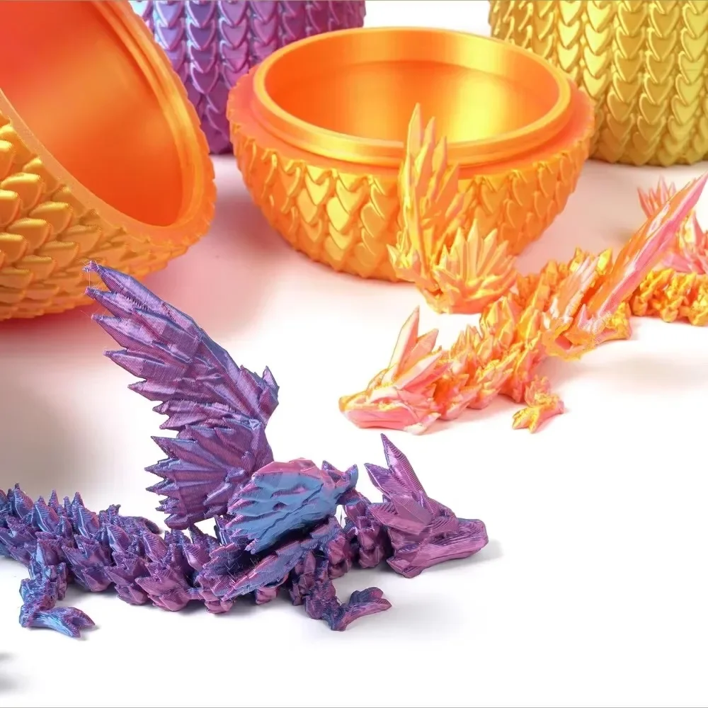 Многоцветный 3D принт динозавра летающий дракон орнамент домашние поделки