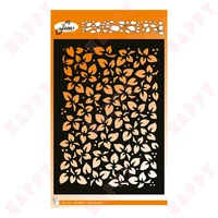 summer hot sale new leaves a5 cutting stencil scrapbook diary diy decoration paper craft embossing template card molds for 2022