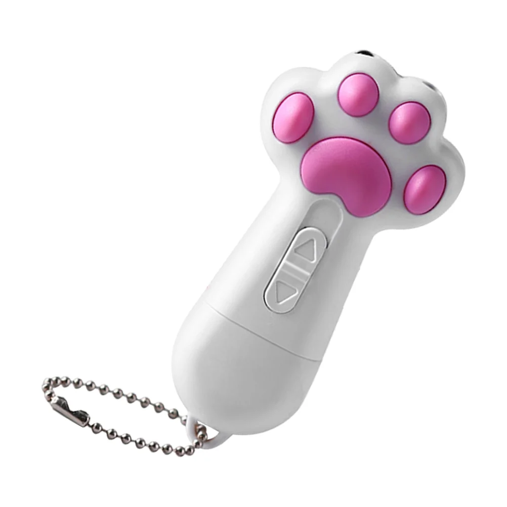 

Перезаряжаемая игрушка для кошек домашняя игрушка для котят с питанием от USB (белая)