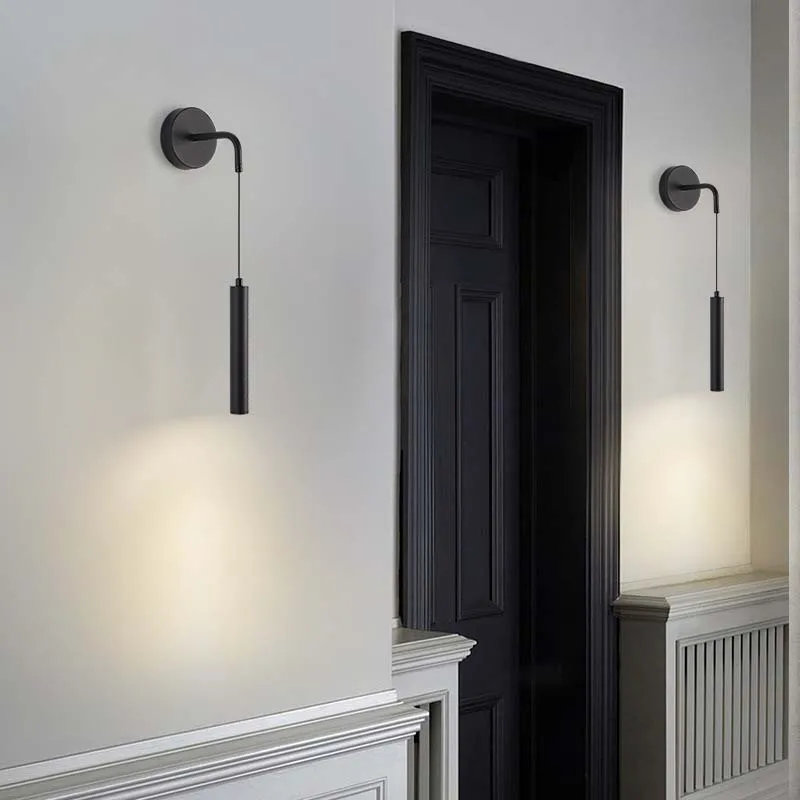 Нордический минималистичный фон для гостиной настенный светильник прожектор