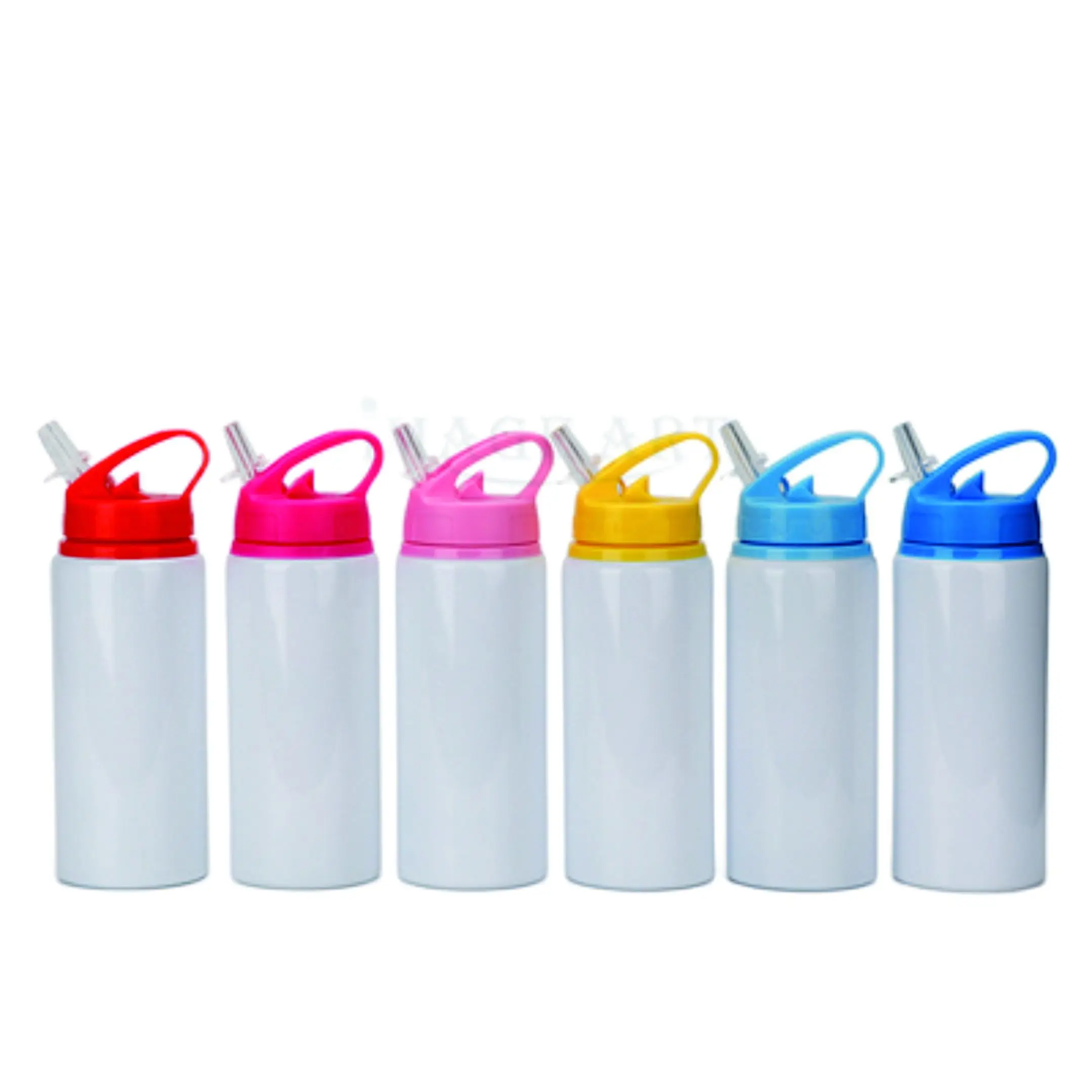 600ML Blank Bottle with Straw for Sublimation Print