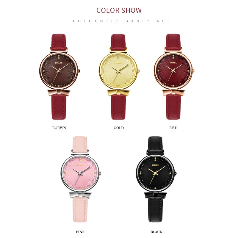 SMAEL Women Watches Luxury Brand Analog Quartz Wristwatches for Fashion Women's Female Ladie Watch Waterproof Clock Ladies Gift enlarge