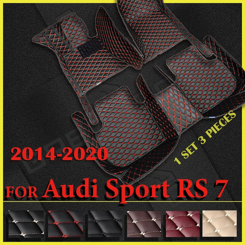 

Автомобильные коврики для Audi Sport RS 7 2014 2015-2018 2019 2020, индивидуальные автомобильные подкладки для ног, задняя крышка, аксессуары для интерьера