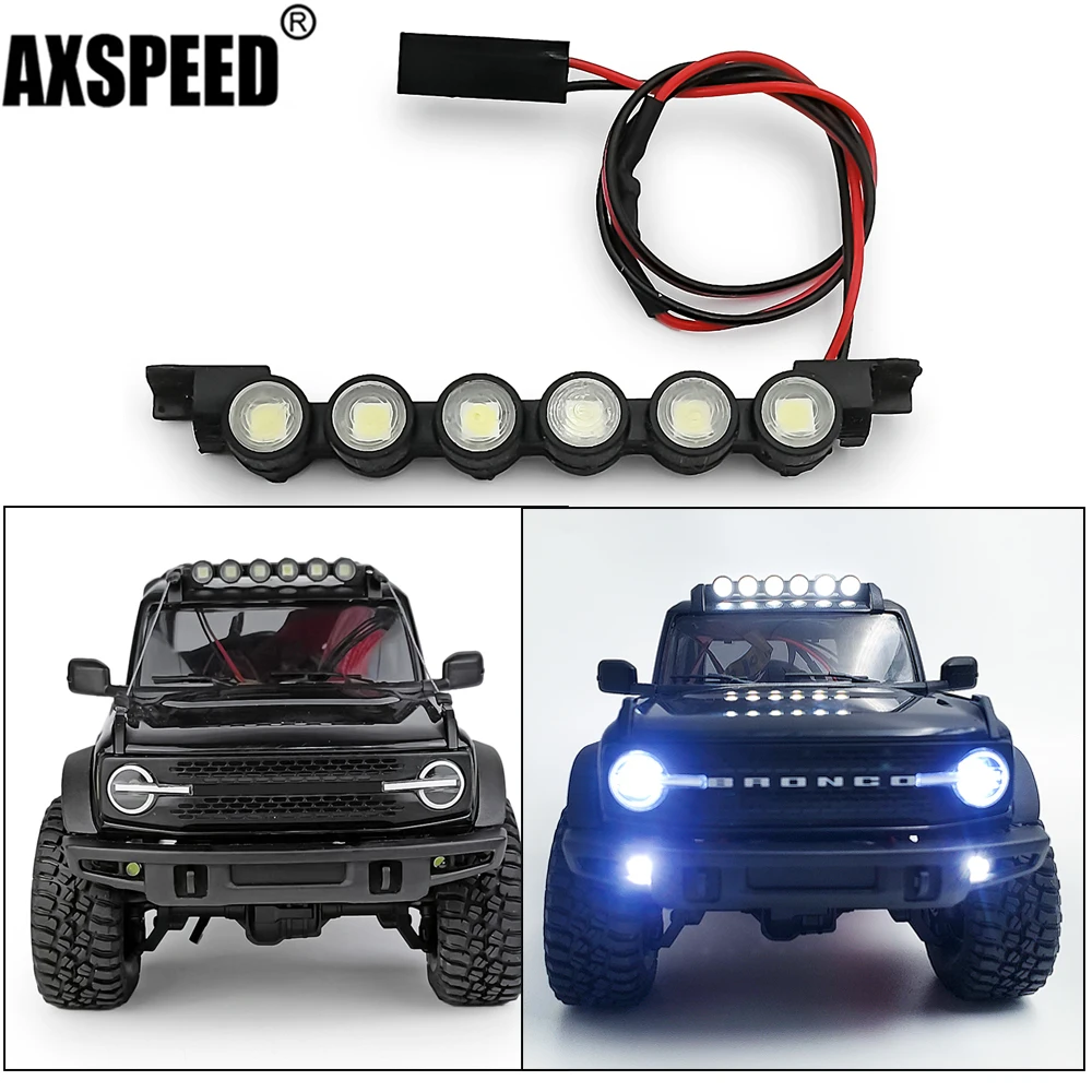 

AXSPEED радиоуправляемая крыша автомобиля, 6 светодиодов, осветительная панель для 1/18 дюйма, детали для украшения самостоятельной сборки