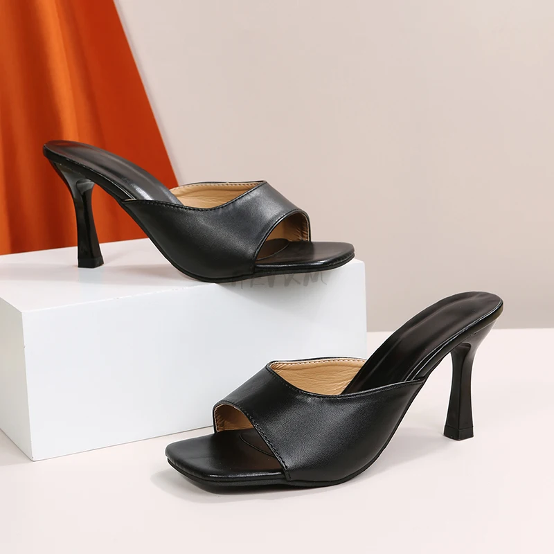 

Fashion Women Sandals Zebra-stripe Pointed Toe Ankle Strap Elegant Slides Party Shoes Woman Dress Shoes High Heels Size 35-41