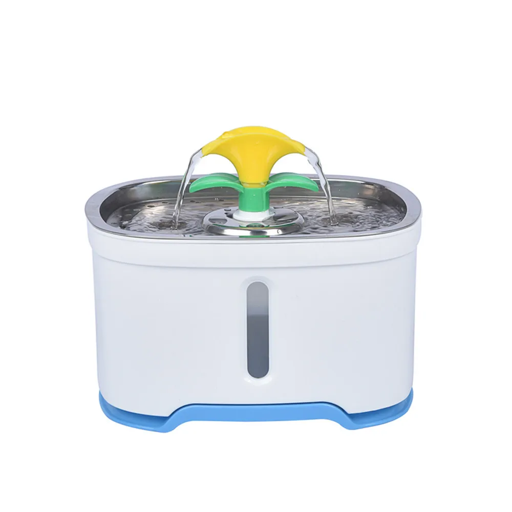 

LVTUBANLV Pet Water Fountain Stainless Steel, 84oz/2.5L Automatic Pet Water Fountain with LED Light For Cat And Dogs